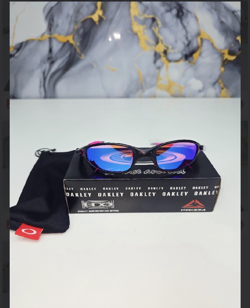 Gafas olakey NEGRO CON LENTE ROSADO AZULADO